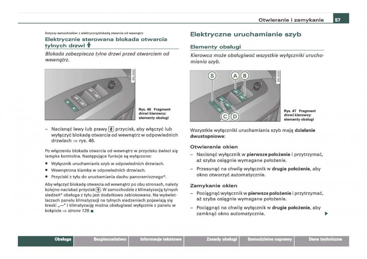 Audi Q7 I 1 instrukcja obslugi / page 57