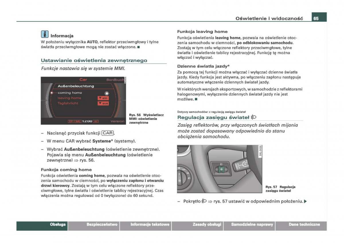 Audi Q7 I 1 instrukcja obslugi / page 65