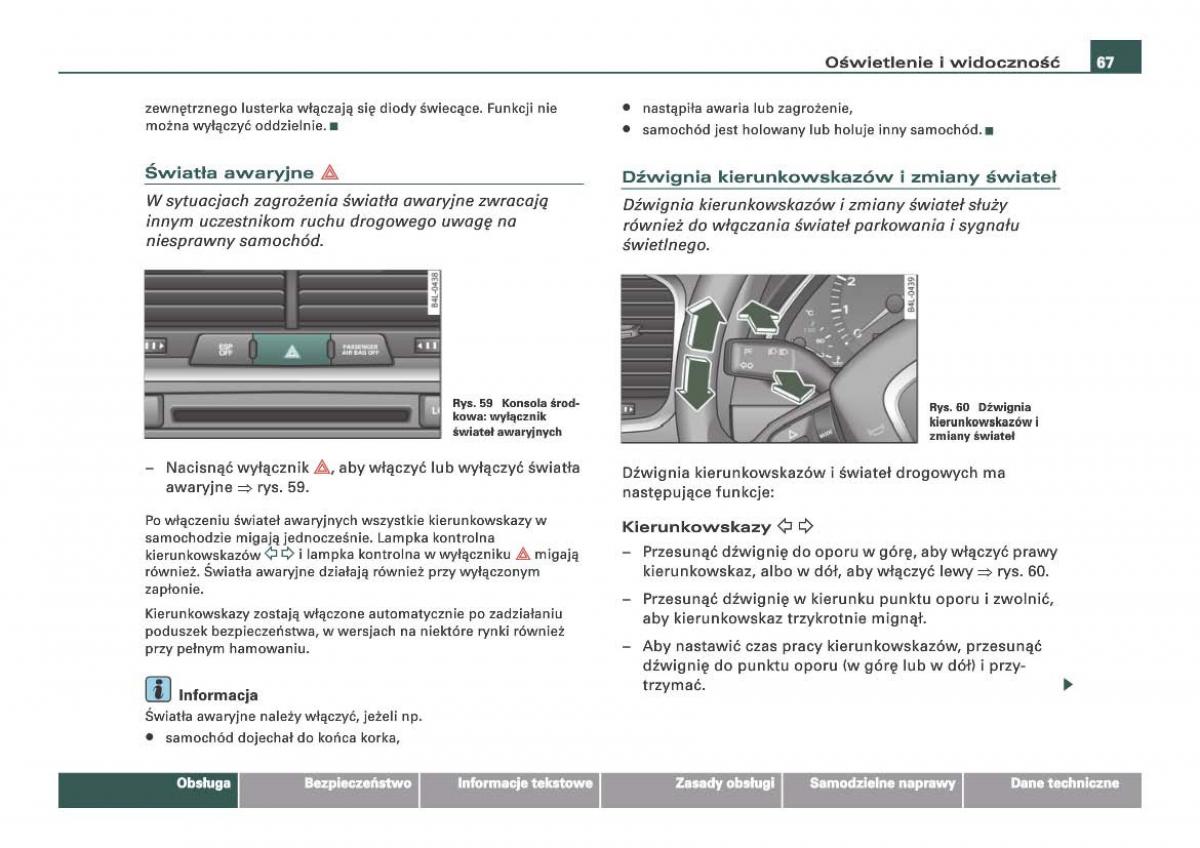 Audi Q7 I 1 instrukcja obslugi / page 67