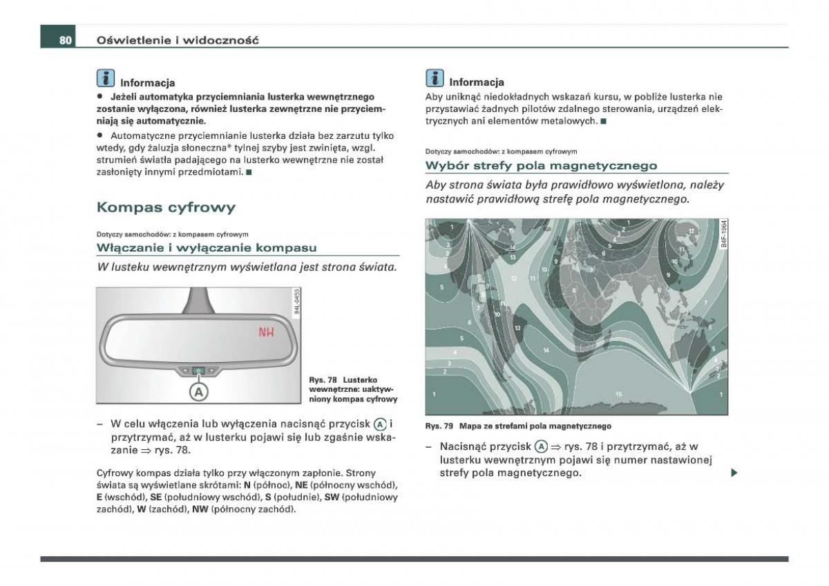 Audi Q7 I 1 instrukcja obslugi / page 80