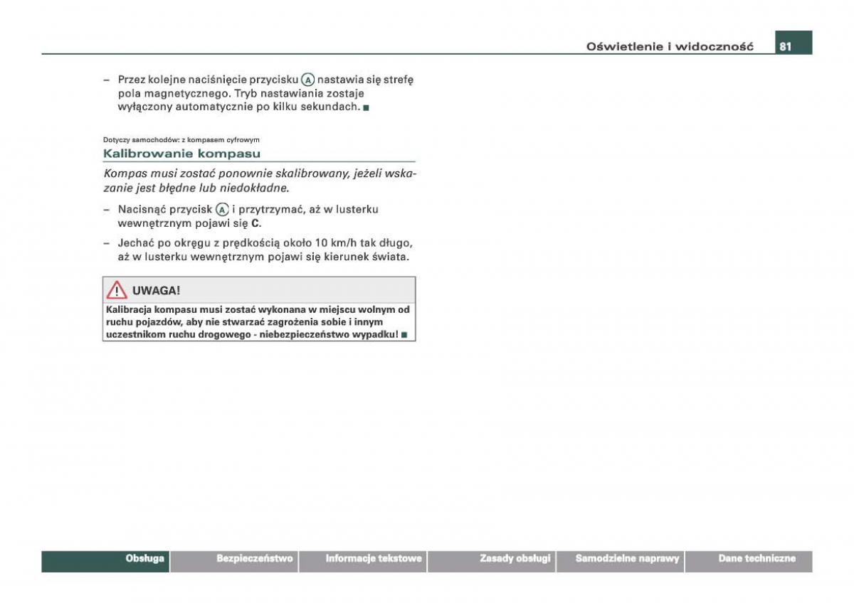 Audi Q7 I 1 instrukcja obslugi / page 81