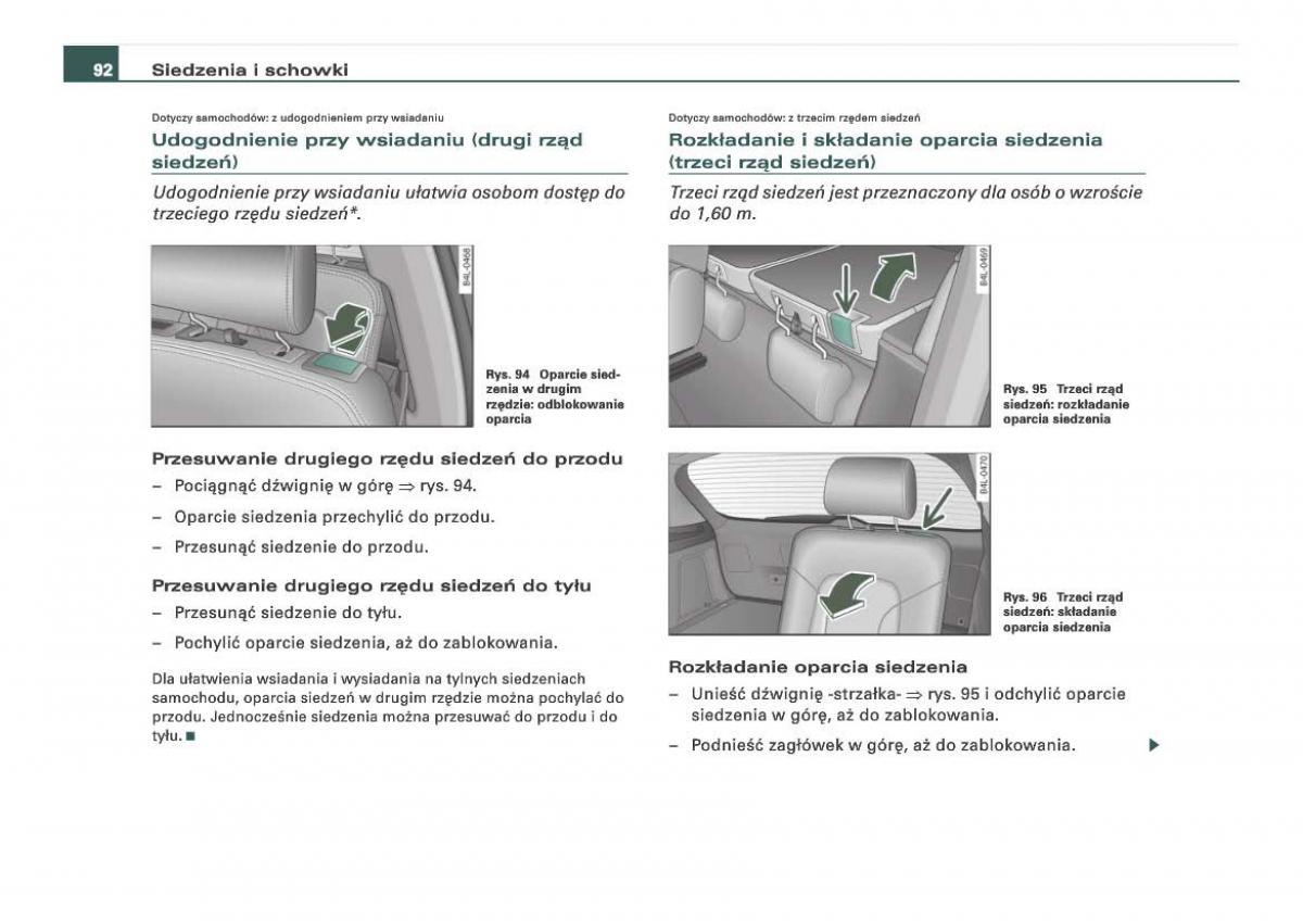 Audi Q7 I 1 instrukcja obslugi / page 92