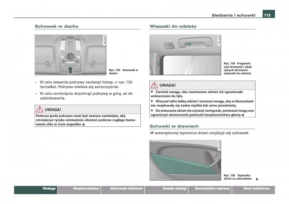 Audi Q7 I 1 instrukcja obslugi / page 113