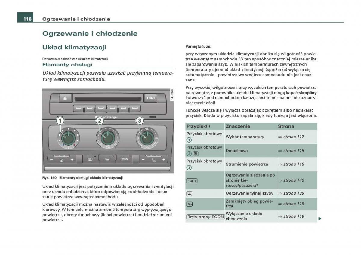 Audi Q7 I 1 instrukcja obslugi / page 116