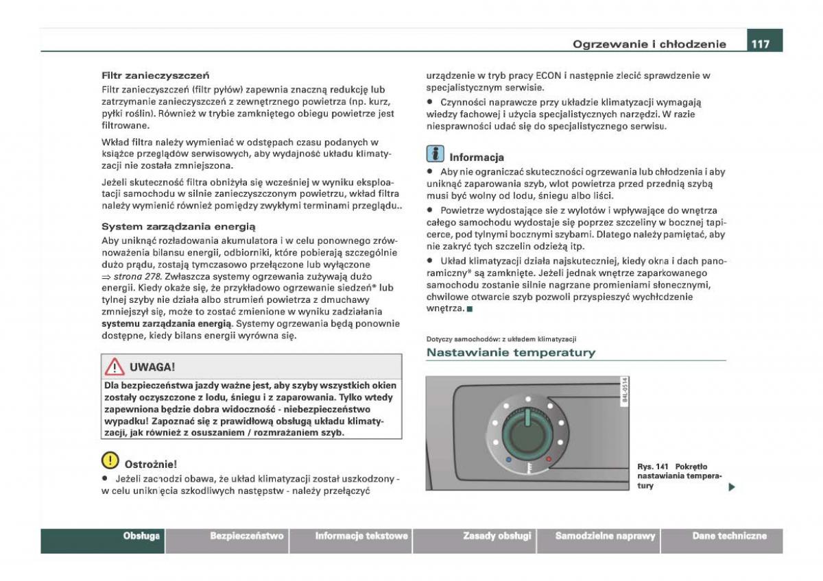 Audi Q7 I 1 instrukcja obslugi / page 117