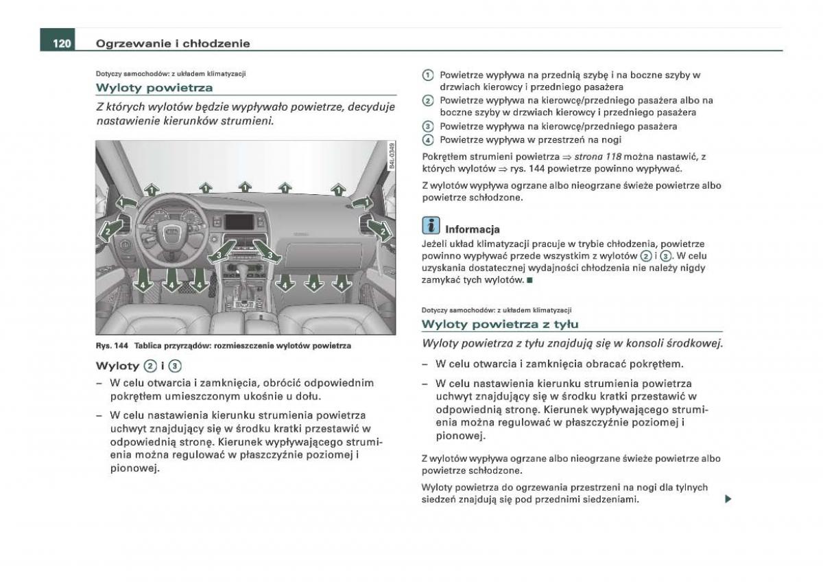 Audi Q7 I 1 instrukcja obslugi / page 120