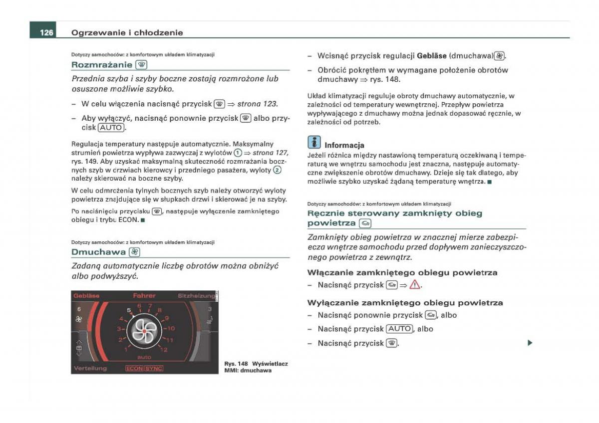 Audi Q7 I 1 instrukcja obslugi / page 126