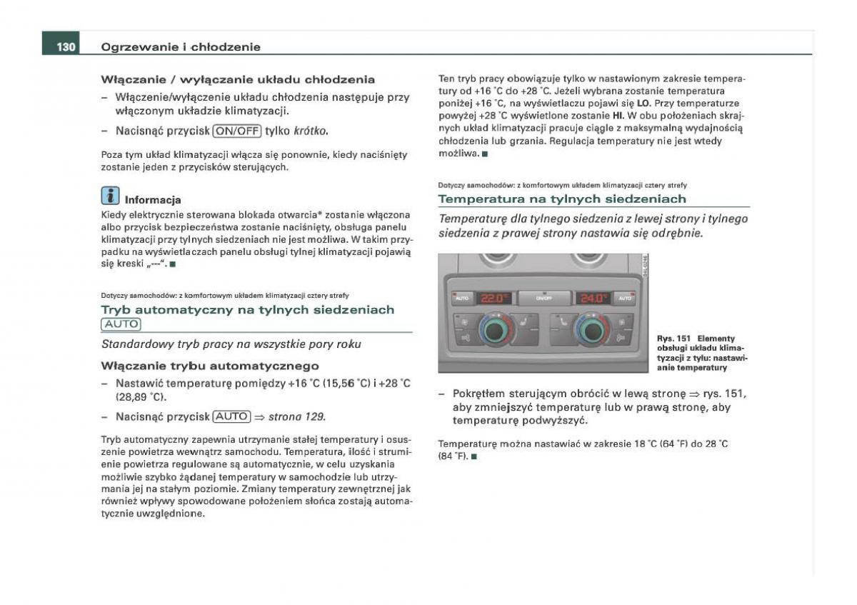 Audi Q7 I 1 instrukcja obslugi / page 130