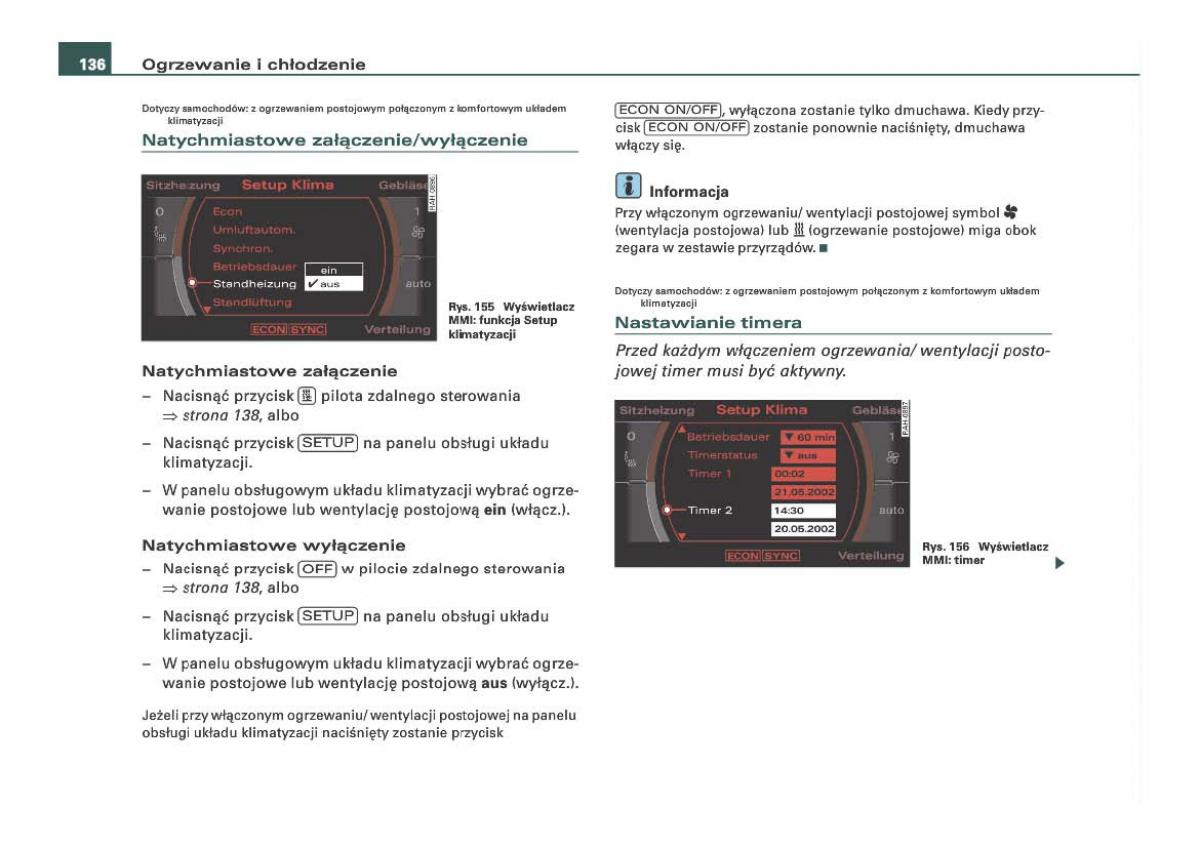 Audi Q7 I 1 instrukcja obslugi / page 136