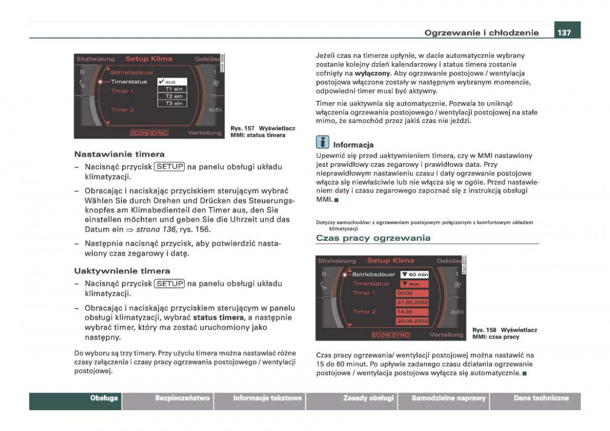 Audi Q7 I 1 instrukcja obslugi / page 137