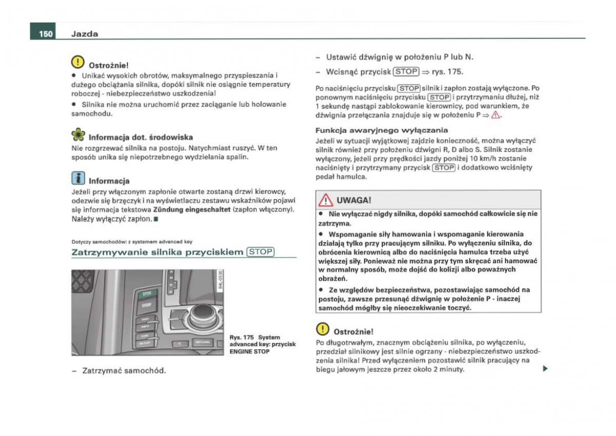 Audi Q7 I 1 instrukcja obslugi / page 150