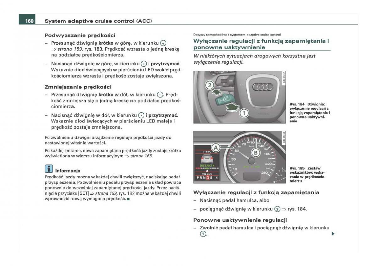 Audi Q7 I 1 instrukcja obslugi / page 160