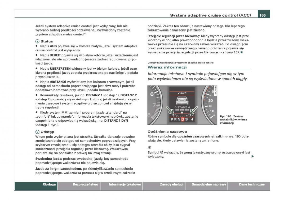 Audi Q7 I 1 instrukcja obslugi / page 165