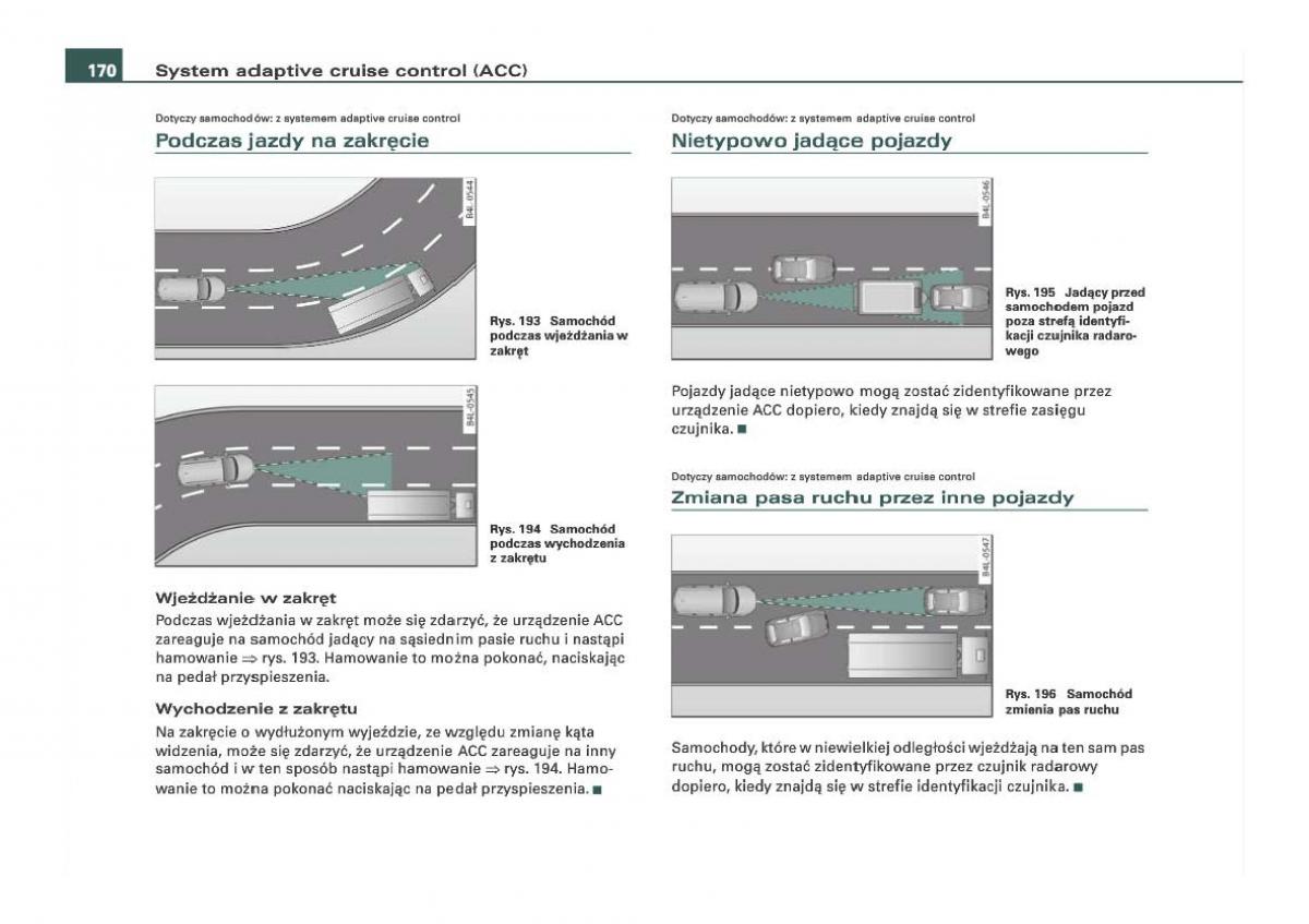 Audi Q7 I 1 instrukcja obslugi / page 170