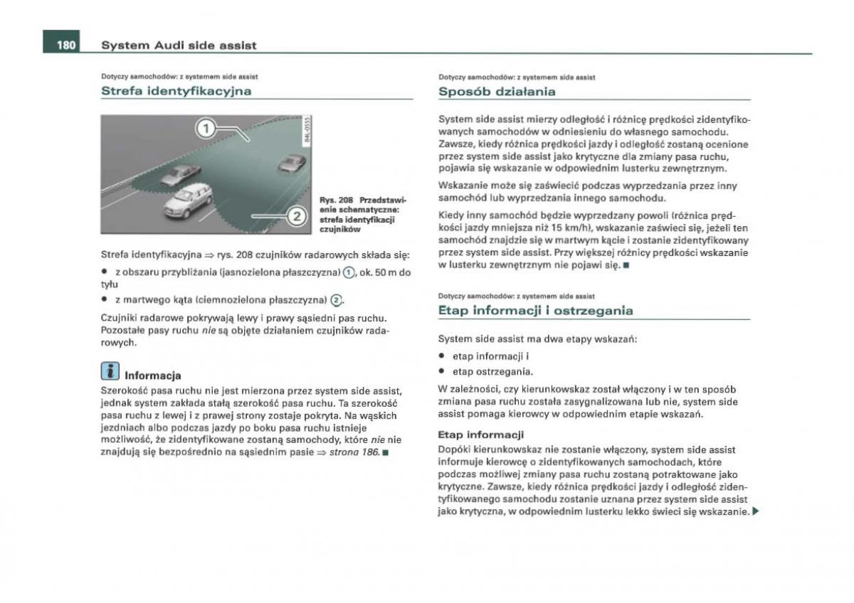 Audi Q7 I 1 instrukcja obslugi / page 180