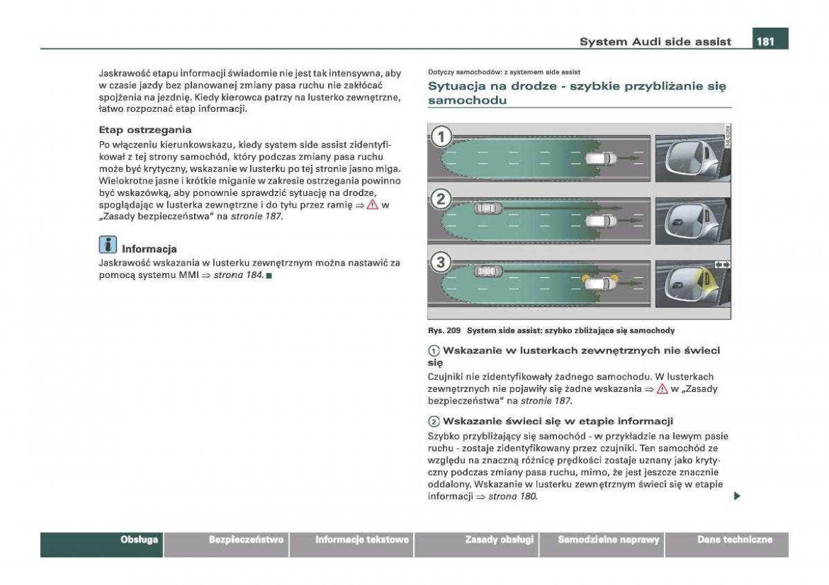 Audi Q7 I 1 instrukcja obslugi / page 181