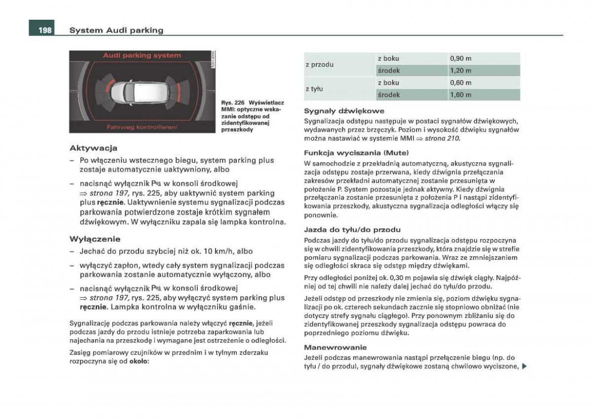 Audi Q7 I 1 instrukcja obslugi / page 198