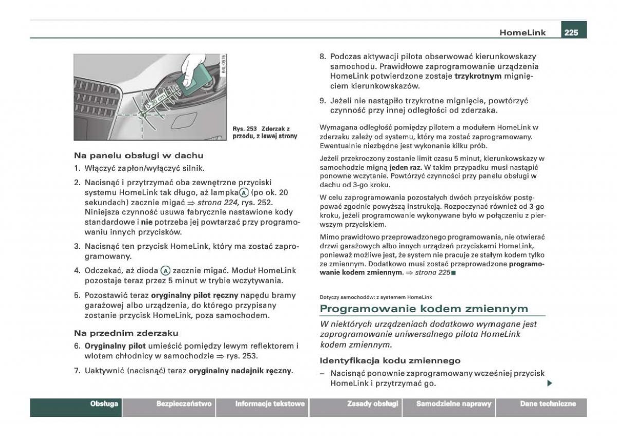 Audi Q7 I 1 instrukcja obslugi / page 225