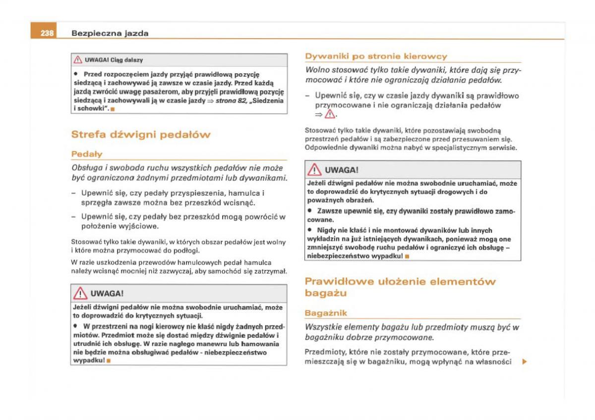 Audi Q7 I 1 instrukcja obslugi / page 237