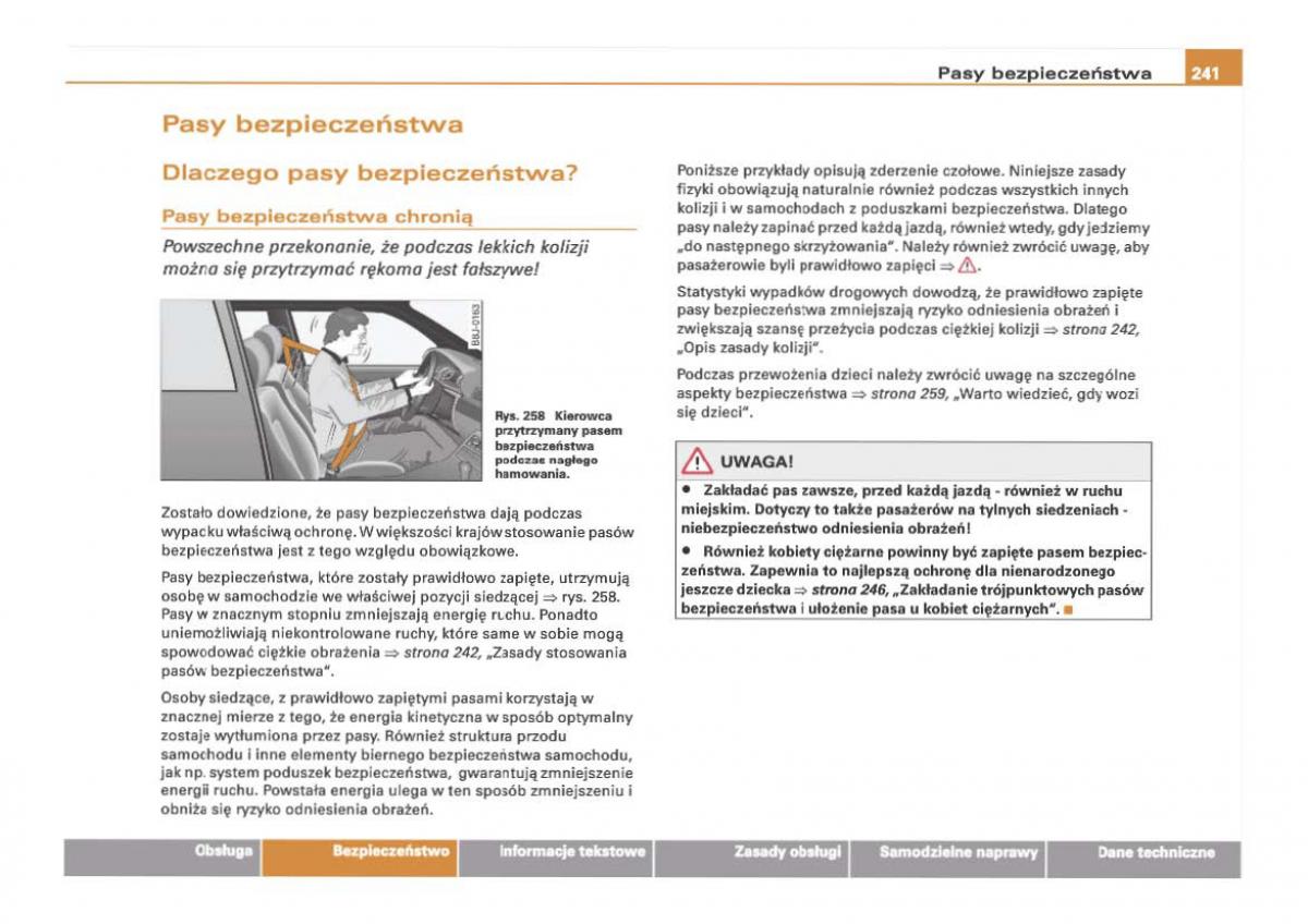 Audi Q7 I 1 instrukcja obslugi / page 240