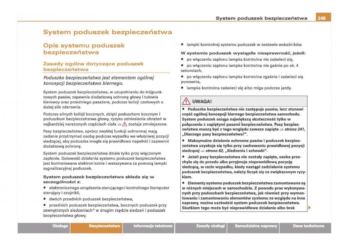 Audi Q7 I 1 instrukcja obslugi / page 248