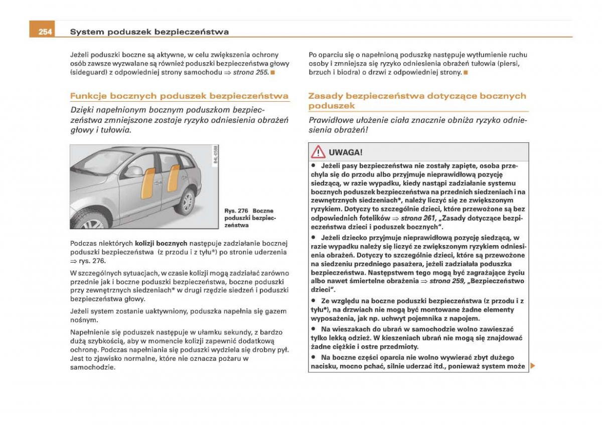 Audi Q7 I 1 instrukcja obslugi / page 253