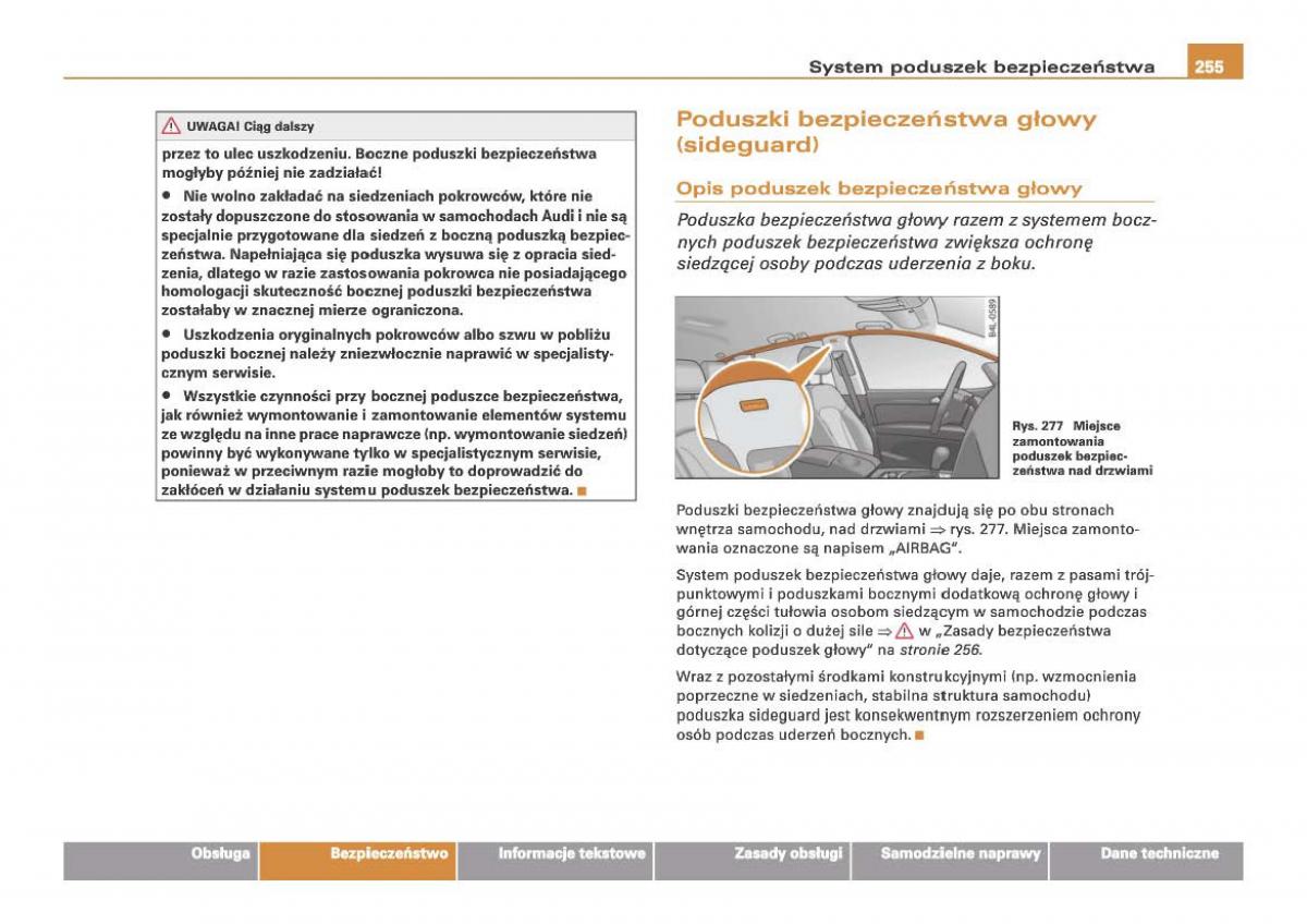 Audi Q7 I 1 instrukcja obslugi / page 254