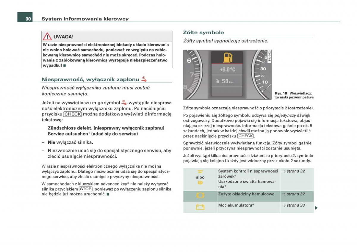 Audi Q7 I 1 instrukcja obslugi / page 30