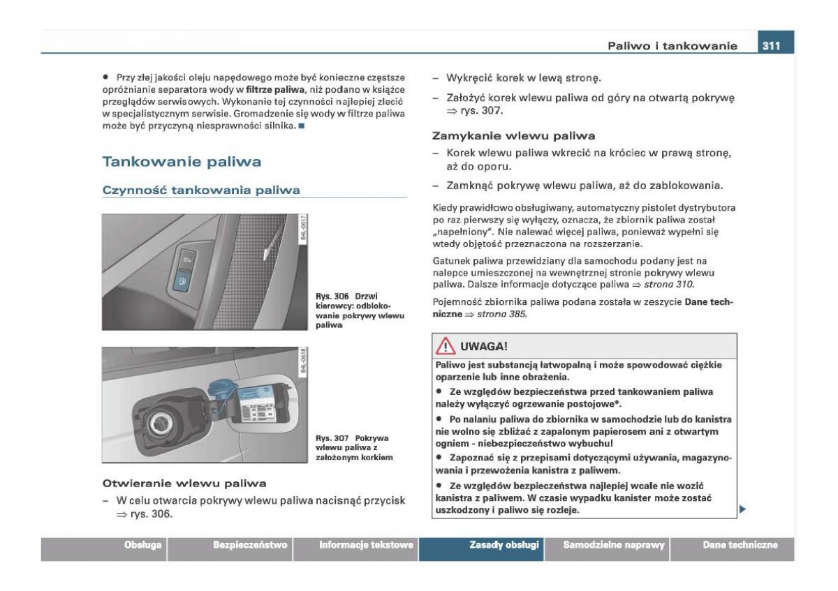 Audi Q7 I 1 instrukcja obslugi / page 308