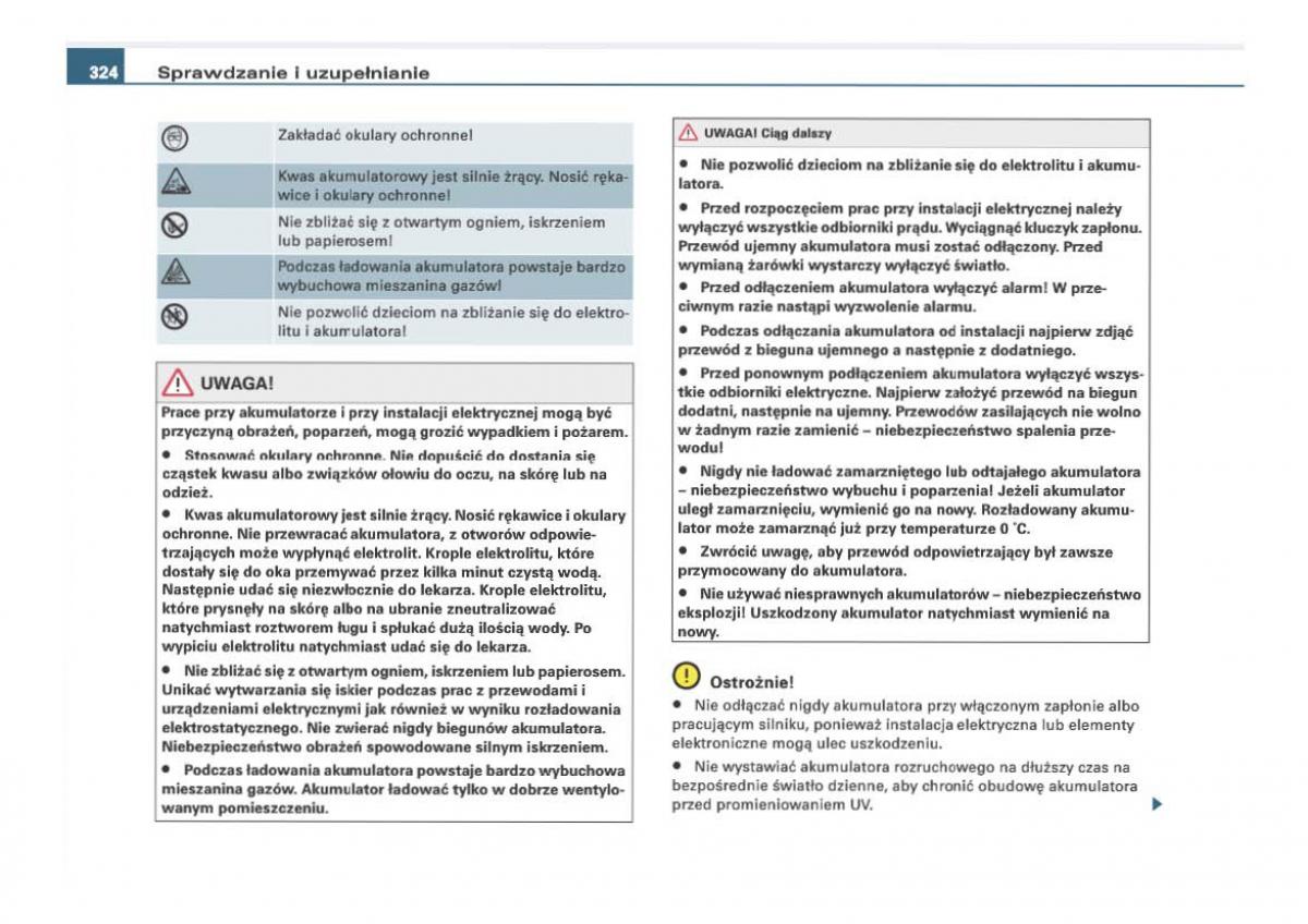 Audi Q7 I 1 instrukcja obslugi / page 321