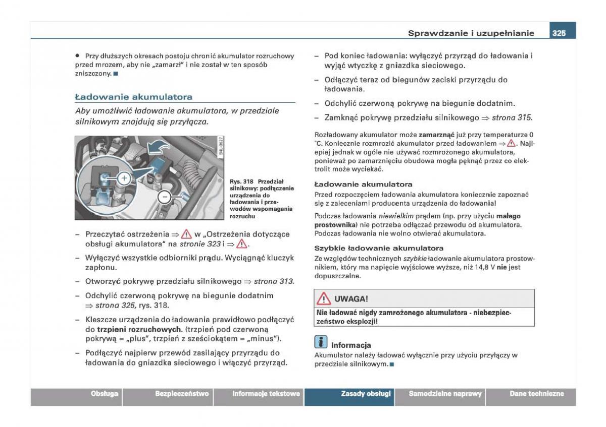 Audi Q7 I 1 instrukcja obslugi / page 322