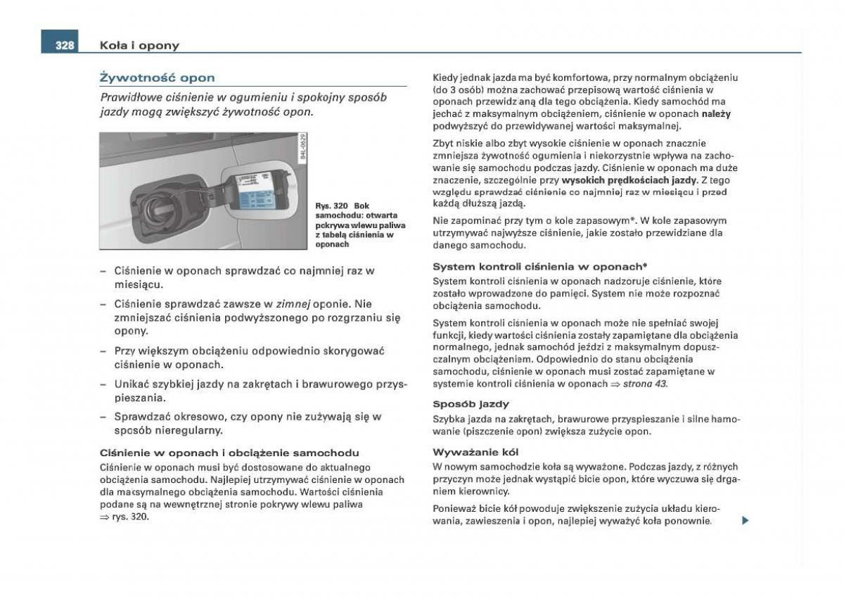 Audi Q7 I 1 instrukcja obslugi / page 325