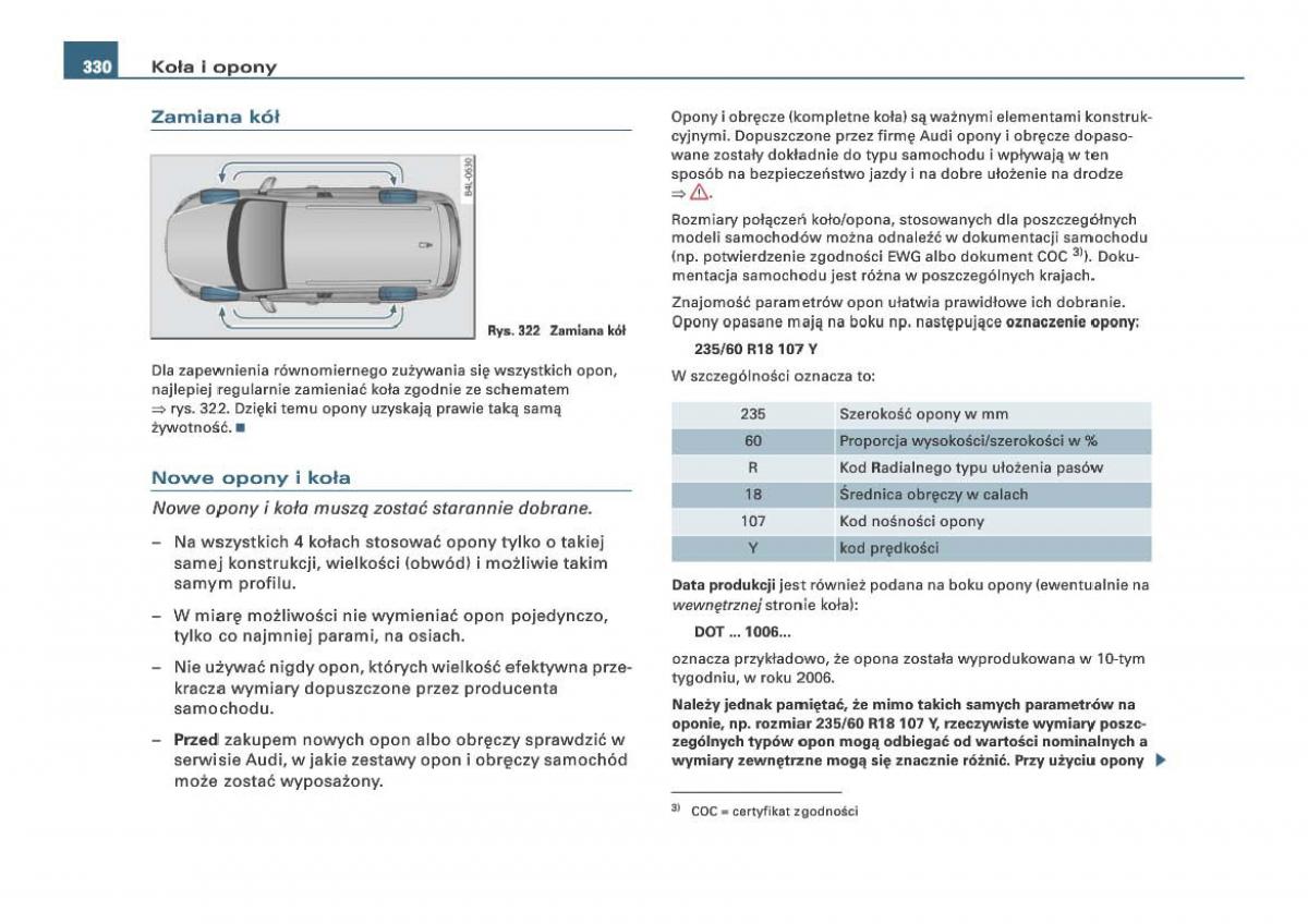 Audi Q7 I 1 instrukcja obslugi / page 327