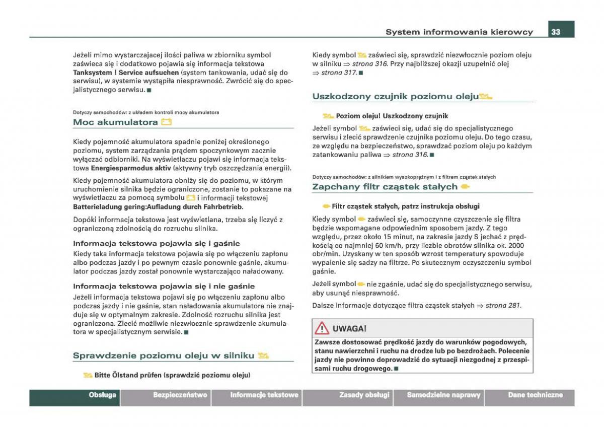 Audi Q7 I 1 instrukcja obslugi / page 33