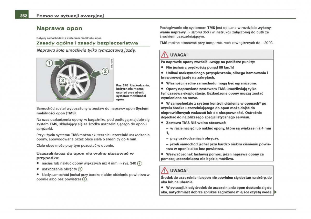 Audi Q7 I 1 instrukcja obslugi / page 347