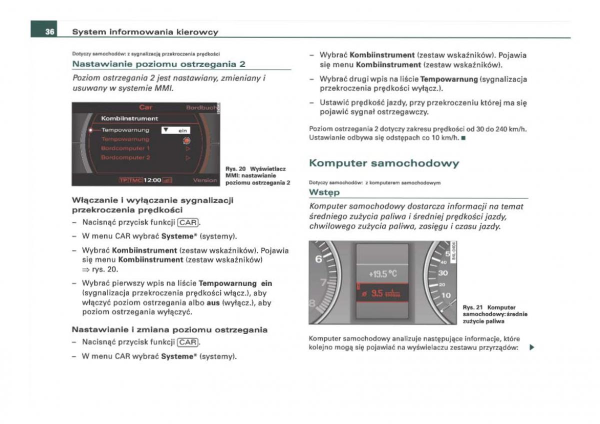 Audi Q7 I 1 instrukcja obslugi / page 36