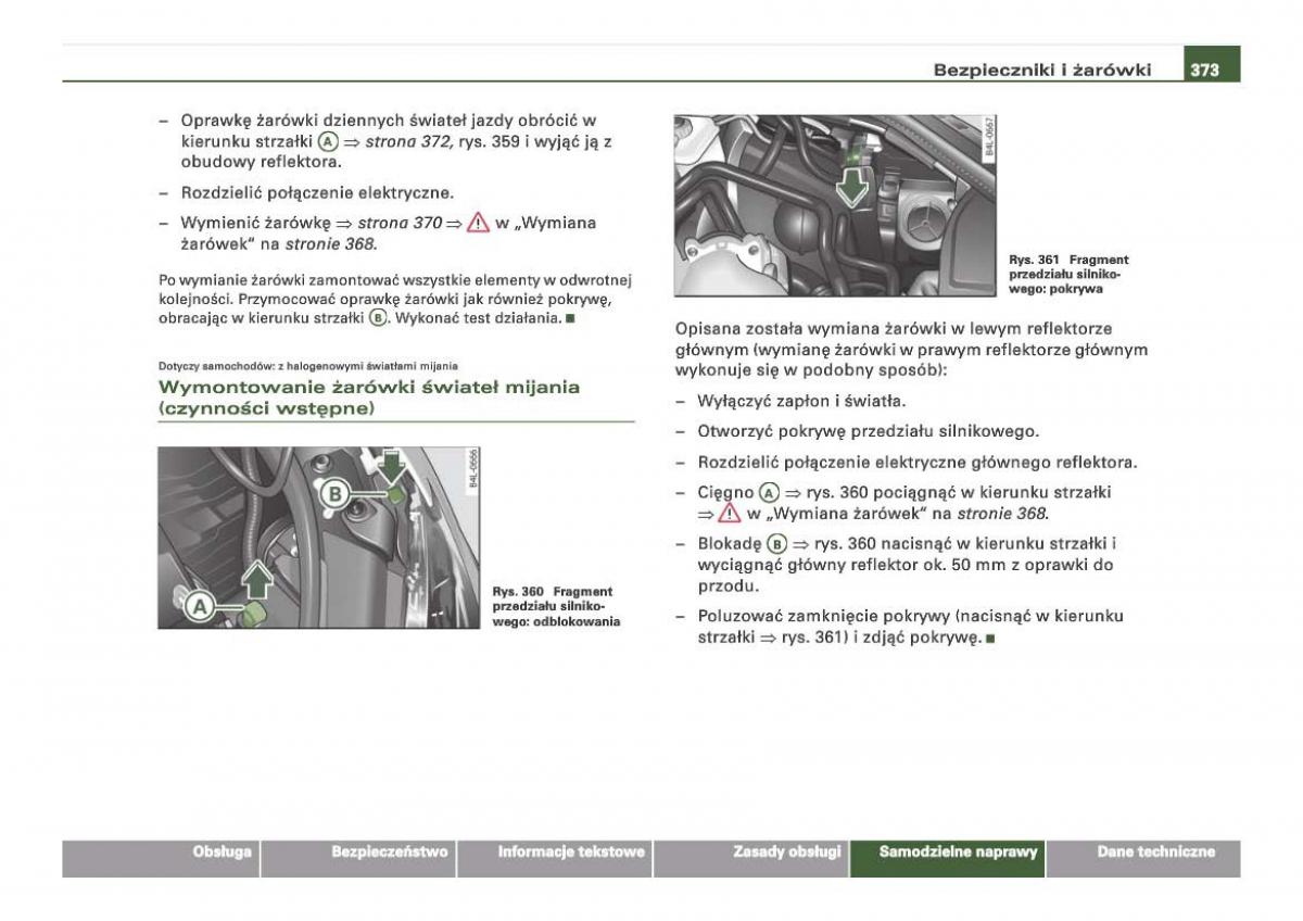 Audi Q7 I 1 instrukcja obslugi / page 368