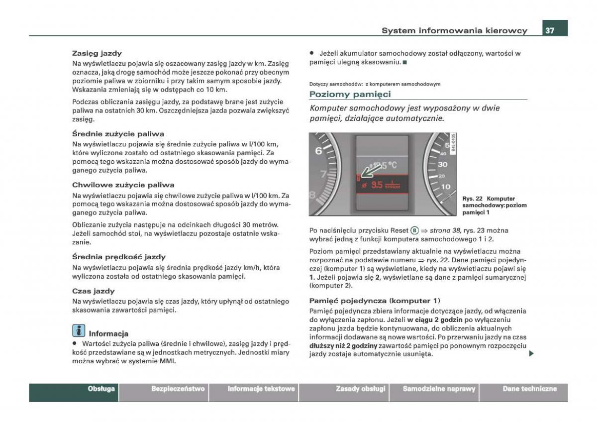 Audi Q7 I 1 instrukcja obslugi / page 37