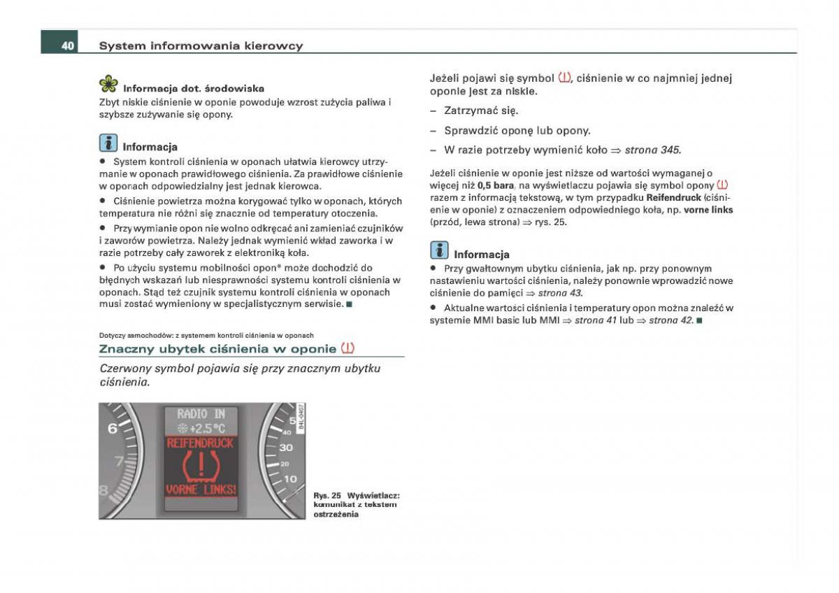 Audi Q7 I 1 instrukcja obslugi / page 40