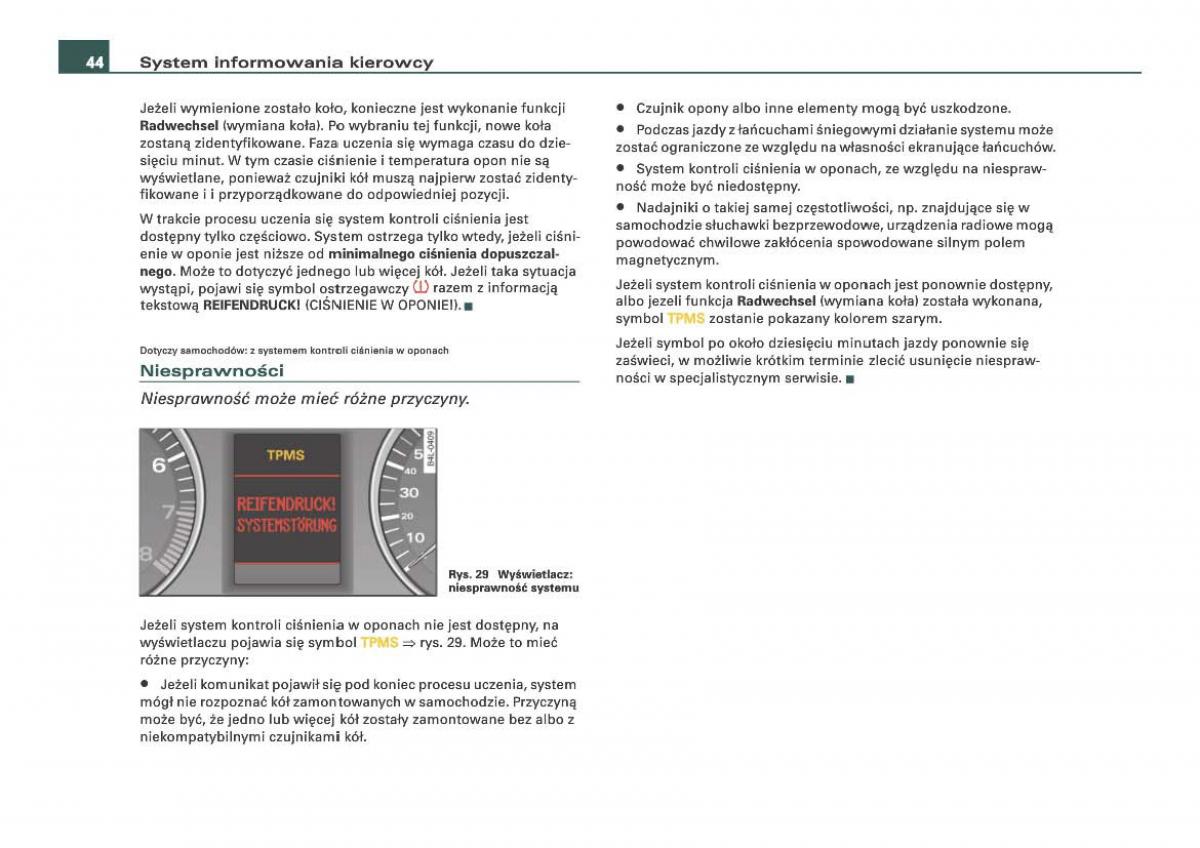 Audi Q7 I 1 instrukcja obslugi / page 44