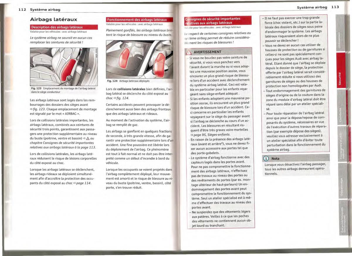 Audi A1 manuel du proprietaire / page 56