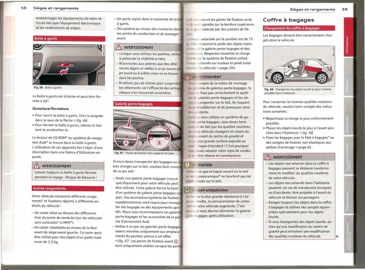 Audi A1 manuel du proprietaire / page 29