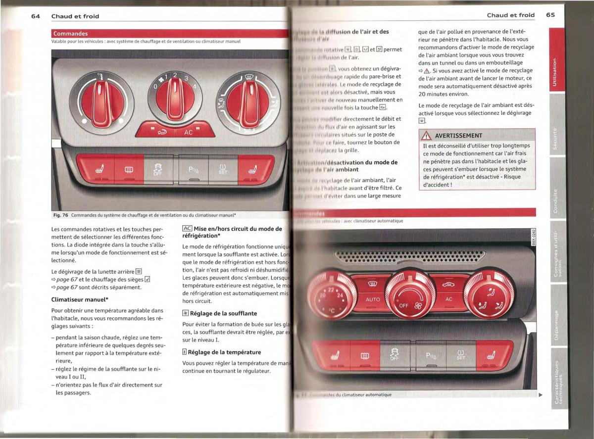 Audi A1 manuel du proprietaire / page 32