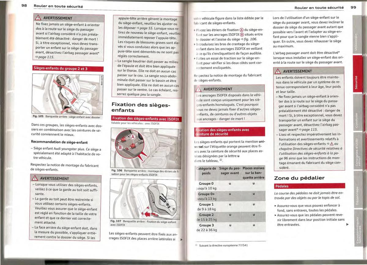 Audi A1 manuel du proprietaire / page 49