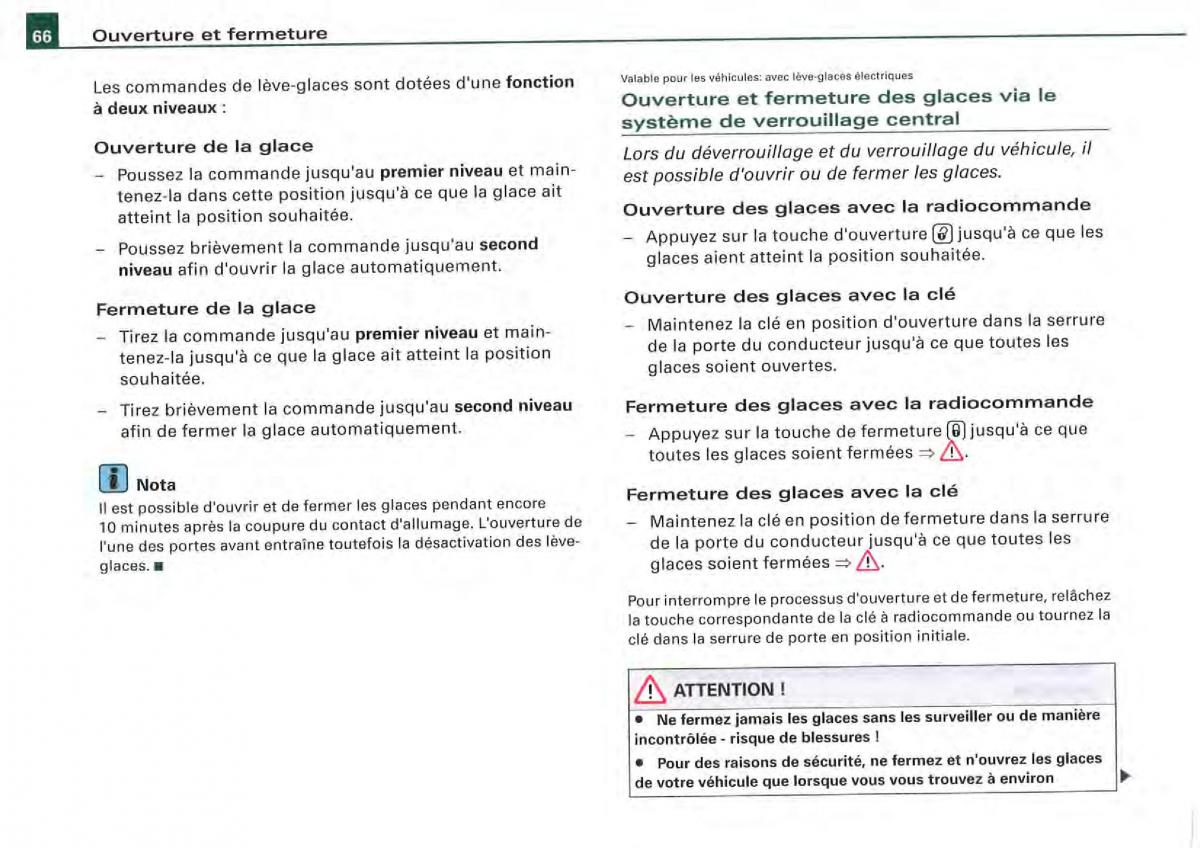 Audi A4 S4 B7 8F manuel du proprietaire / page 64