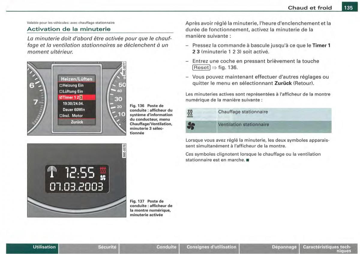 Audi A4 S4 B7 8F manuel du proprietaire / page 133