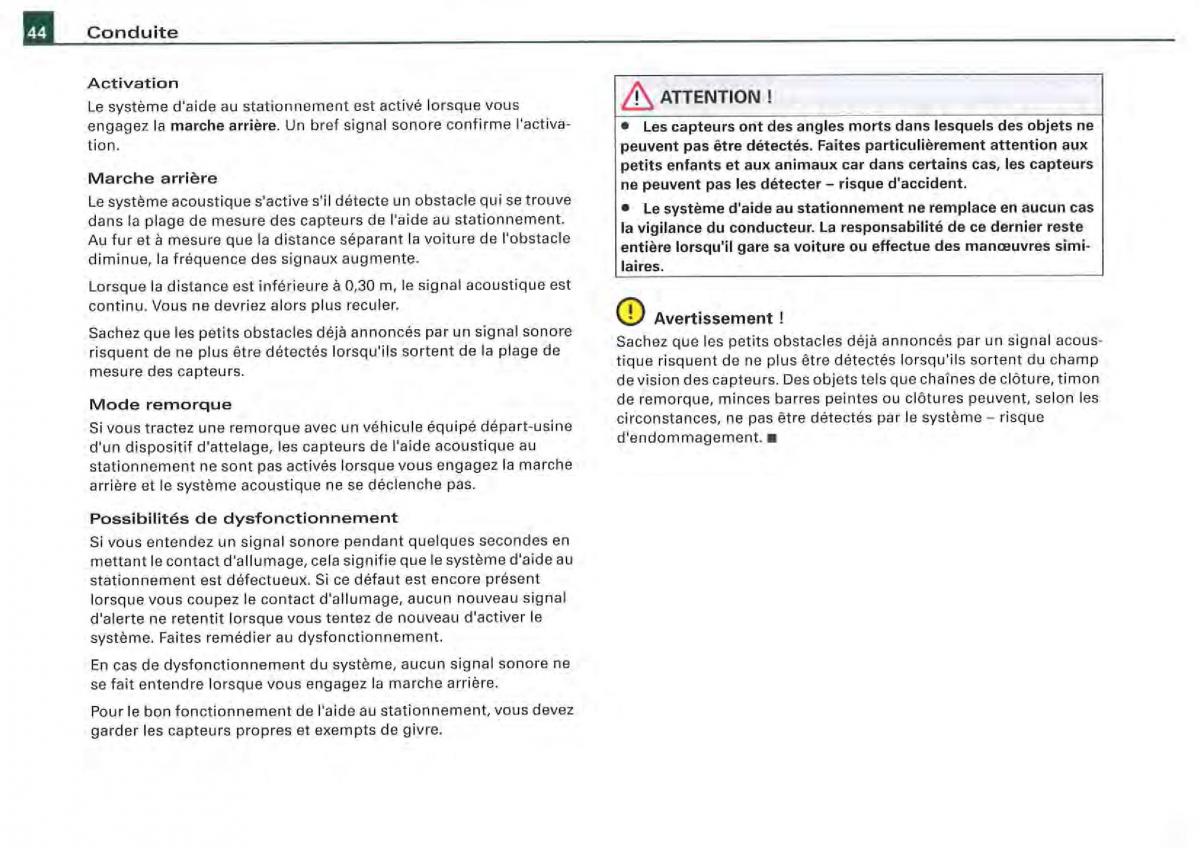 Audi A4 S4 B7 8F manuel du proprietaire / page 142