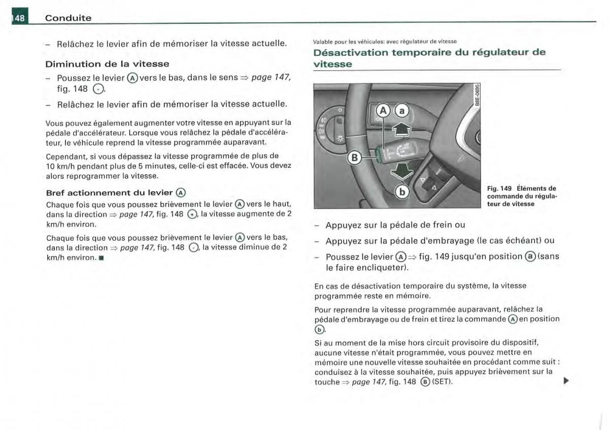 Audi A4 S4 B7 8F manuel du proprietaire / page 146