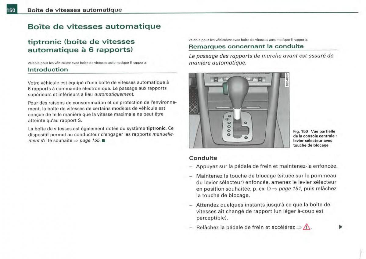 Audi A4 S4 B7 8F manuel du proprietaire / page 148