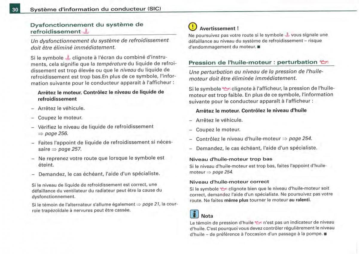 Audi A4 S4 B7 8F manuel du proprietaire / page 28